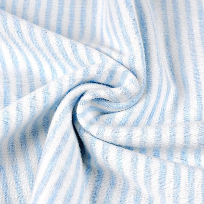 Zenssia Organic Cotton Toddler Pillowcase/Travel Pillowcase Pack of 2 Set 13x18 Inches with Envelope Closure - Soft & Breathable Baby Pillow Case Cover Blue Stripe - Image 5
